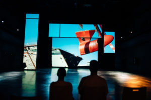 Transitions XXL, part 2 : the immensity of Nazairian Industry. Immersive exhibition. Life - base sous-marine, Saint Nazaire, France - The Immersers