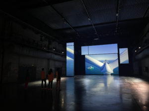 Transitions XXL, part 2 : the immensity of Nazairian Industry. Immersive exhibition. Life - base sous-marine, Saint Nazaire, France - The Immersers