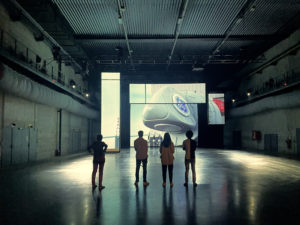 Transitions XXL, part 2 : the immensity of Nazairian Industry. Immersive exhibition. Life - base sous-marine, Saint Nazaire, France - The Immersers