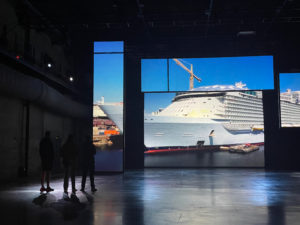 Transitions XXL, part 2 : the immensity of Nazairian Industry. Immersive exhibition. Life - base sous-marine, Saint Nazaire, France - The Immersers