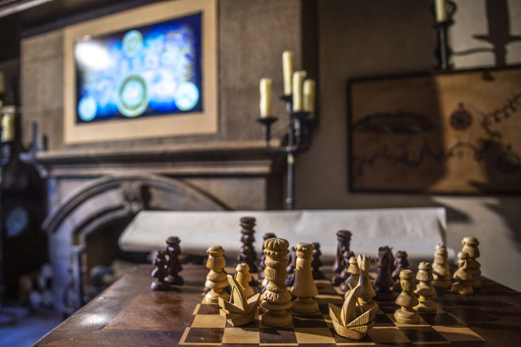 Inside Christopher Columbus' retreat, immersive walkthrough "Allende la Mar Oceana", Puy du Fou España, Toledo. © Puy du Fou