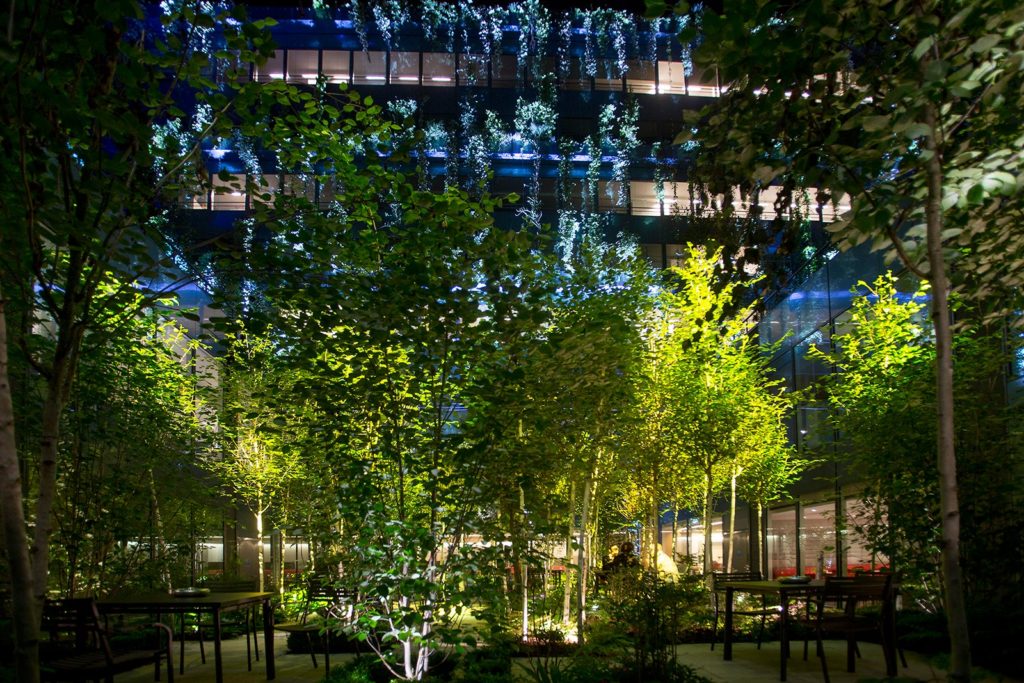 Architectural Lighting, creative and low-consumption, SCR Headquarters, Paris, France. © Les Petits Français