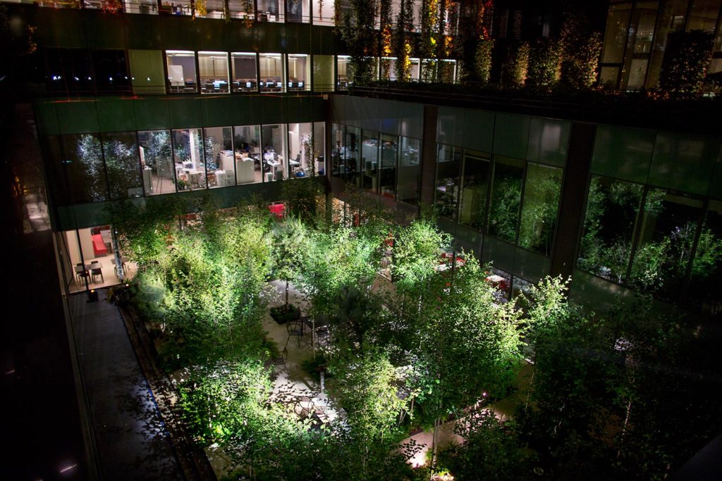 Architectural Lighting, creative and low-consumption, SCR Headquarters, Paris, France. © Les Petits Français